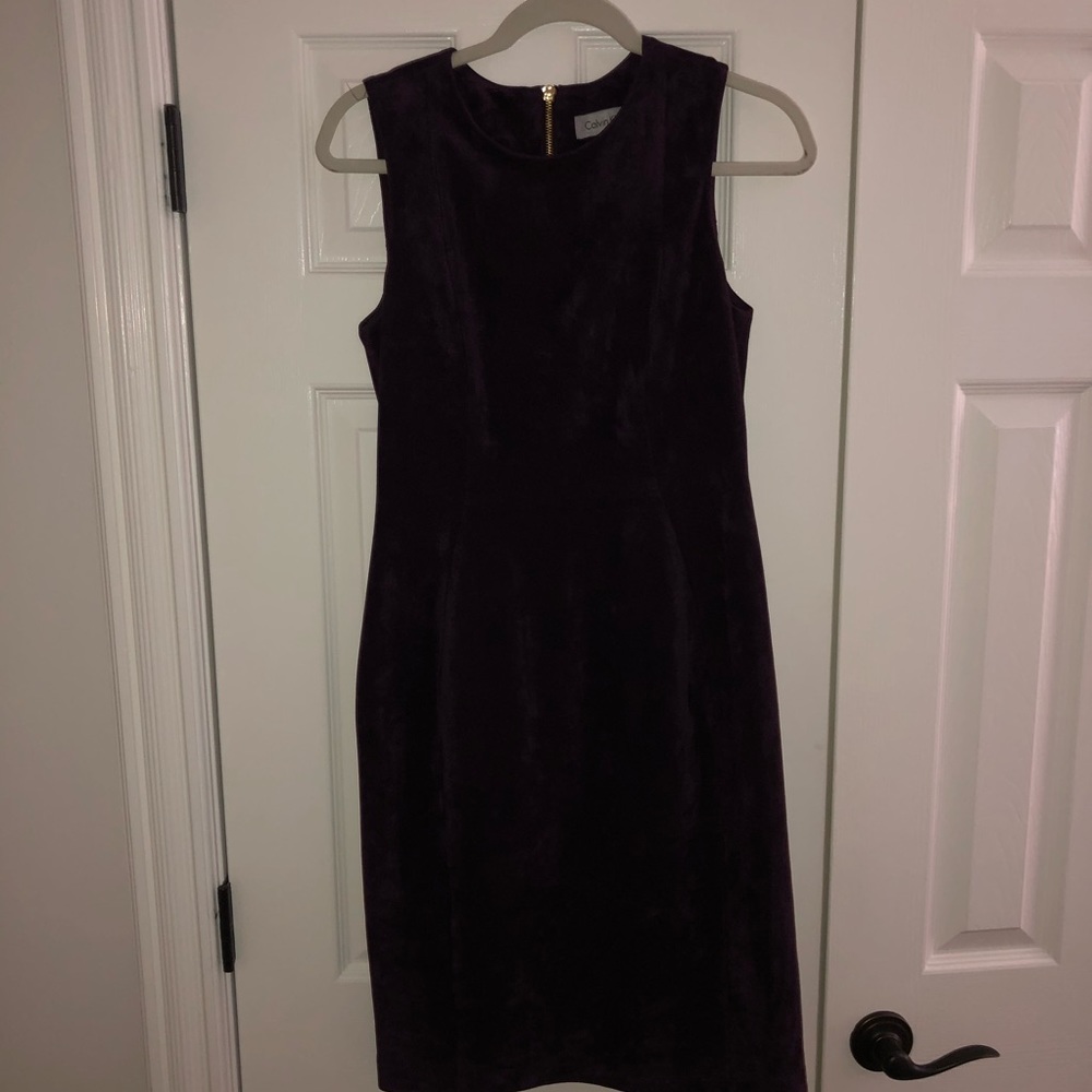 Calvin Klein Purple Sheath Dress